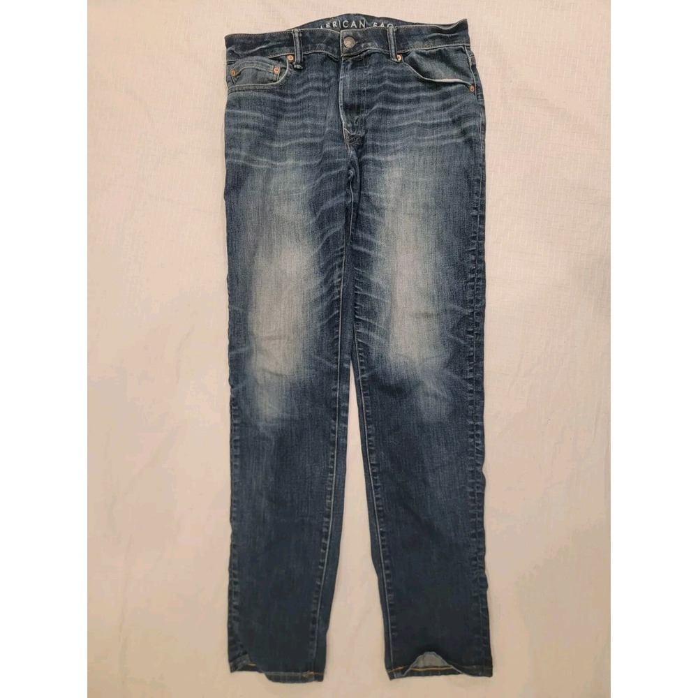 American Eagle Airflex + Temp Tech jeans: Slim fit,‎ medium wash Mens 32x34